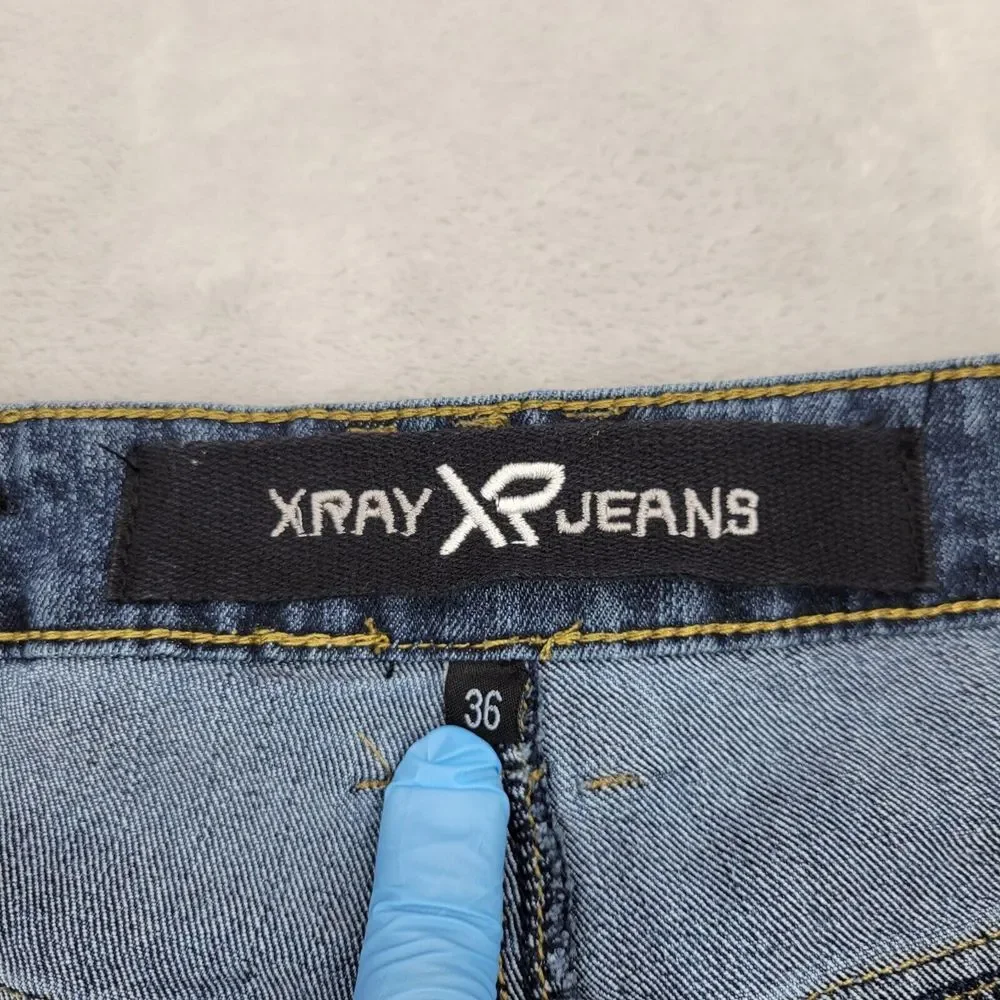 XRAY Jeans Men 36 Shorts Baggy Pants Loose Y2K‎ 90s Skate HipHop Rap Faded Adult